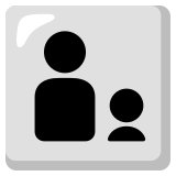 Famiglia: uomo e bambino - Noto Color Emoji