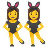 Donne con orecchie da coniglio - Noto Color Emoji