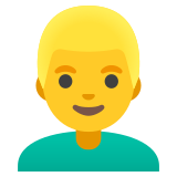 Uomo biondo - Noto Color Emoji