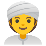 Donna con turbante - Noto Color Emoji