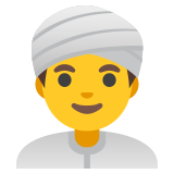 Uomo con turbante - Noto Color Emoji