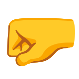 Pugno a sinistra - Noto Color Emoji