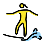 Surfista donna - OpenMoji