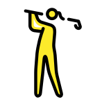 Golfista donna - OpenMoji