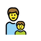 Famiglia: uomo e bambino - OpenMoji
