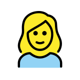 Donna bionda - OpenMoji
