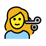 Taglio di capelli per donna - OpenMoji