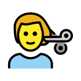 Taglio di capelli per uomo - OpenMoji