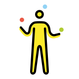 Persona che fa giocoleria - OpenMoji