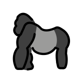 Gorilla - OpenMoji