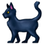 Emoji gatto nero U+1F408 U+2B1B Emoji gatto nero U+1F408 U+2B1B