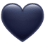 Cuore nero Emoji U+1F5A4 Cuore nero Emoji U+1F5A4