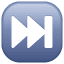 Pulsante traccia successiva emoji U+23ED Pulsante traccia successiva emoji U+23ED