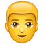 Uomo biondo Emoji U+1F471 U+2642
