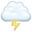 Nuvola con fulmine Whatsapp U+1F329 Nuvola con fulmine Whatsapp U+1F329