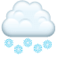Nevicata Emoji U+1F328 Nevicata Emoji U+1F328