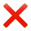 Croce rossa Emoji U+274C Croce rossa Emoji U+274C
