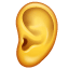Orecchio Emoji U+1F442 Orecchio Emoji U+1F442