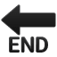 End con una freccia U+1F51A End con una freccia U+1F51A