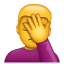 Uomo che si tocca il viso U+1F926 Uomo che si tocca il viso U+1F926