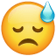 Emoji sudore freddo U+1F613