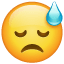 Emoji sudore freddo U+1F613 Emoji sudore freddo U+1F613