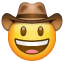 Emoji cowboy U+1F920