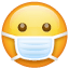 Emoticon con mascera U+1F637 Emoticon con mascera U+1F637