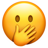 Occhi aperti e mano sulla bocca U+1FAE2 Occhi aperti e mano sulla bocca U+1FAE2