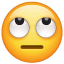 Emoji con gli occhi ruotati U+1F644