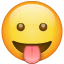 Emoji che fa la linguaccia U+1F61B Emoji che fa la linguaccia U+1F61B