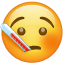 Emoji con termometro U+1F912 Emoji con termometro U+1F912