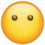 Emoji senza bocca U+1F636