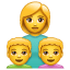 Madre figli Emoji U+1F469 U+1F466 U+1F466 Madre figli Emoji U+1F469 U+1F466 U+1F466