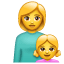 Madre figlia Smiley U+1F469 U+1F467 Madre figlia Smiley U+1F469 U+1F467