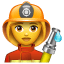 Pompiere donna Emoji U+1F469 U+1F692
