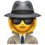 Detective donna U+1F575 U+2640 Detective donna U+1F575 U+2640