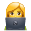 Donna con laptop Emoji U+1F469 U+1F4BB Donna con laptop Emoji U+1F469 U+1F4BB