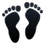 Orme Emoji U+1F463 Orme Emoji U+1F463