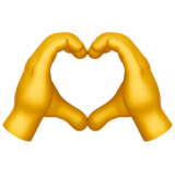 Gesto del cuore Whatsapp U+1FAF6 Gesto del cuore Whatsapp U+1FAF6