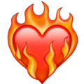 Emoji del cuore fiammeggiante U+2764 U+FE0F U+1F525 Emoji del cuore fiammeggiante U+2764 U+FE0F U+1F525