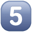 Icona del pulsante 5 U+35 Icona del pulsante 5 U+35