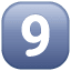 Icona del pulsante 9 U+39 Icona del pulsante 9 U+39