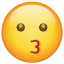 Emoji che bacia U+1F617 Emoji che bacia U+1F617