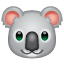 Smiley koala U+1F428 Smiley koala U+1F428
