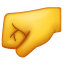 Pugno a sinistra Emoji U+1F91B Pugno a sinistra Emoji U+1F91B