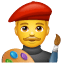 Artista Emoji U+1F468 U+1F3A8 Artista Emoji U+1F468 U+1F3A8