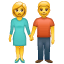 Un uomo tengono per mano U+1F46B Un uomo tengono per mano U+1F46B