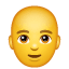Uomo calvo Emoji U+1F468 U+1F9B2 Uomo calvo Emoji U+1F468 U+1F9B2
