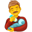 Uomo che nutre neonato emoji U+1F468 U+1F37C Uomo che nutre neonato emoji U+1F468 U+1F37C